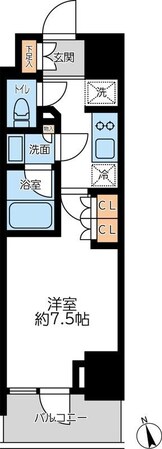 プライマル浅草言問通の物件間取画像